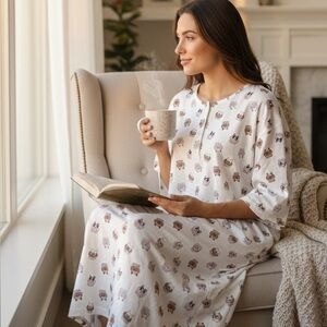 Women’s Spoiled Angel French Bulldogs & Doughnuts Nightgown